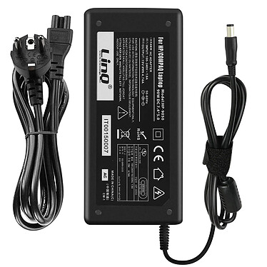 LinQ Chargeur Secteur PC HP 90W 19V 4.74A Embout 7.4*5.0 mm HP-9050  Noir