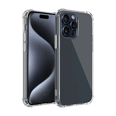 Evetane Coque iPhone 15 Pro Antichoc bords renforcés en Silicone transparente Motif