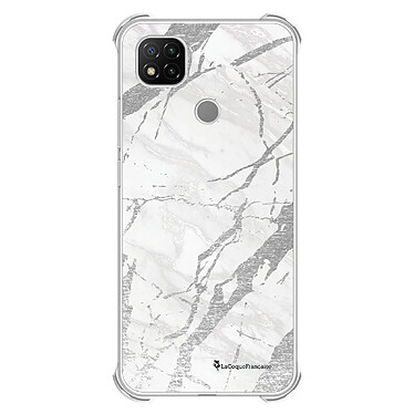 LaCoqueFrançaise Coque Xiaomi Redmi 9C Silicone antichocs Solides coins renforcés  transparente Motif Marbre gris