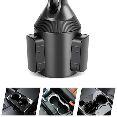 Avis Belkin Support voiture Porte-gobelet pour Smartphone Extensible Rotatif 360° et 90°  Noir