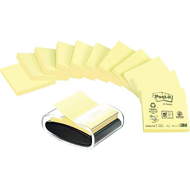 POST-IT Distributeur Z-Notes Recycling, noir/transparent