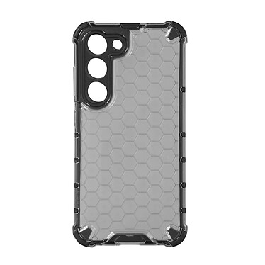 Avizar Coque pour Samsung Galaxy S23 Antichoc Coins Renforcés Design Nid d'Abeille  Noir