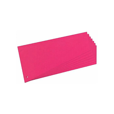 HERLITZ Pqt de 100 Intercalaires trapézoidale A4 carton 190g Rouge Rose