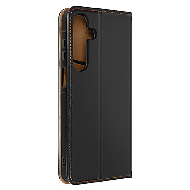 Avizar Housse pour Samsung Galaxy A15 5G Cuir Véritable Porte-carte Noir