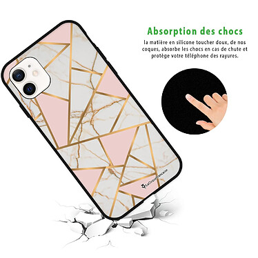 Avis LaCoqueFrançaise Coque iPhone 12 Mini Silicone Liquide Douce Marbre Rose