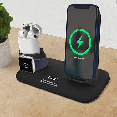 Avis LinQ Station de charge iPhone / Apple Watch / Airpods Charge Rapide  Noir