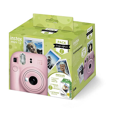 FUJIFILM Instax Mini 12 Rose pack iconique