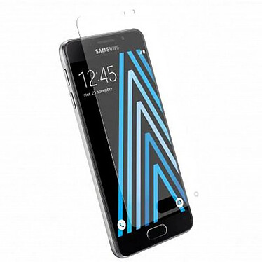 Force Glass Protège-écran pour Galaxy A3 2016 Oléophobe avec Adhésif Antistatique Transparent