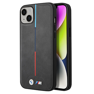 BMW Coque pour iPhone 14 Plus M Sport Antichoc Design Fin Elégant Noir