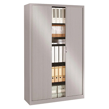 VINCO Armoire Monoclass120 H.198x L.120xP.43 cm 4 Tablettes Alu