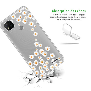 Avis Evetane Coque Xiaomi Redmi 9C 360 intégrale transparente Motif Marguerite Tendance