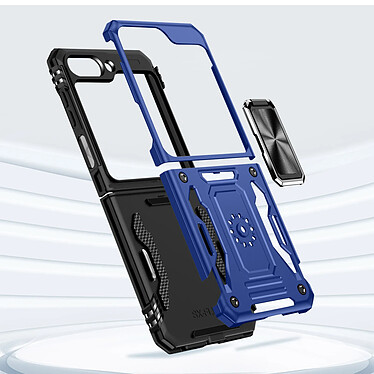 Acheter Avizar Coque Bague pour Samsung Galaxy Z Flip 5 Antichoc Série ArmoRing Bump  Bleu Nuit