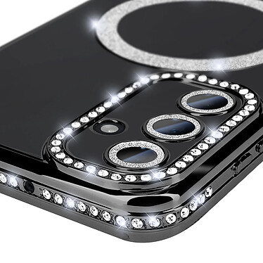 Avis Avizar Coque Diamant pour Samsung Galaxy A15 MagSafe Contour Strass Noir