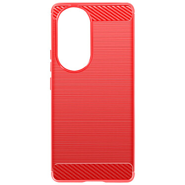 Avizar Coque pour Honor 90 Effet Carbone Silicone Flexible Antichoc  Rouge