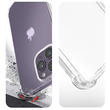 Acheter Avizar Pack Protection pour iPhone 14 Pro Max Coque Renforcée + Verre Trempé  Transparent