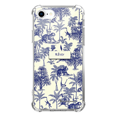 LaCoqueFrançaise Coque iPhone 7/8/ iPhone SE 2020 Silicone antichocs Solides coins renforcés  transparente Motif Botanic Rêve