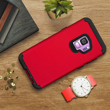 Avis Avizar Coque Galaxy S9 Coque Antichocs Antichutes Bumper Protection - Rouge