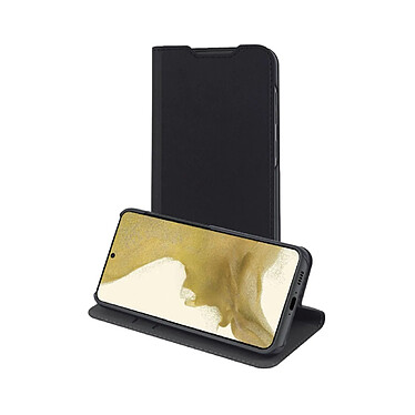 Muvit Étui pour Samsung Galaxy S23 Plus Édition Folio Stand avec Emplacement de Cartes Noir