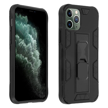 Avizar Coque Apple iPhone 11 Pro Max Hybride Antichoc Béquille Fonction Support Noir