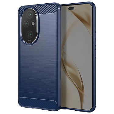 Avizar Coque pour Honor 200 Pro Souple Effet Carbone et Brossé Bleu Nuit pas cher