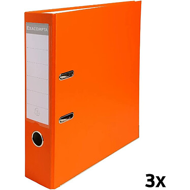 Avis EXACOMPTA Jeu de 3 classeurs à levier Premium, A4, 80 mm, orange