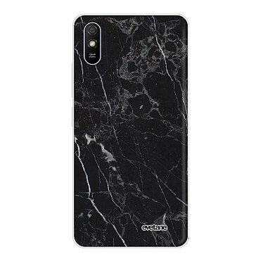 Evetane Coque Xiaomi Redmi 9A 360 intégrale transparente Motif Marbre noir Tendance