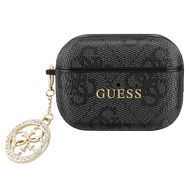 Guess Coque pour AirPods Pro 2 avec Charm Design Élégant Noir