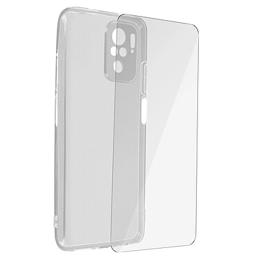 Acheter Avizar Coque Redmi Note 10s/Note 10 Souple Film Verre Trempé 9H Transparent