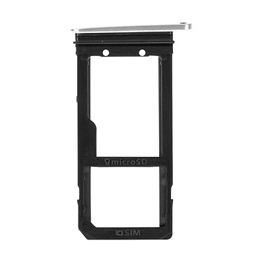 Clappio Tiroir Carte SIM de Remplacement pour Samsung Galaxy S7 Blanc