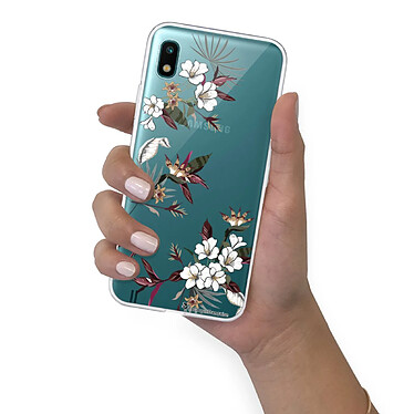 LaCoqueFrançaise Coque Samsung Galaxy A10 360 intégrale transparente Motif Fleurs Sauvages Tendance pas cher