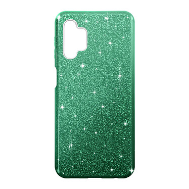 Avizar Coque pour Samsung Galaxy A13 Paillette Amovible Silicone Semi-rigide vert