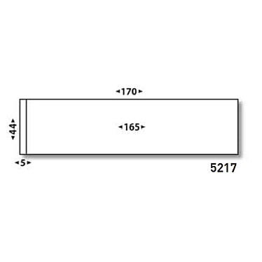 Boîte de 1000 étiquettes d'affranchissement 1 front format 170 x 44 mm