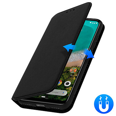 Avizar Etui folio Noir Éco-cuir pour Xiaomi Mi A3 pas cher