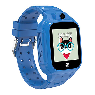 Forever Montre Connectée WiFi Enfant avec carte SIM Appels vidéo et GPS Bleu