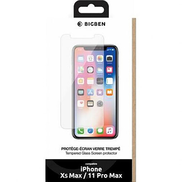 Avis BigBen Connected Protège écran pour Apple iPhone XS Max / 11 Pro Max Plat Anti-rayures Transparent