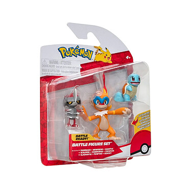 Avis Pokémon - Pack 3 figurines Battle Figure Set Scalpion, Carapuce 1, Chimpenfeu 5 cm