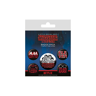 Stranger Things - Pack 5 badges Characters