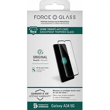 Acheter Force Glass Protection d'écran en verre trempé pour Samsung Galaxy A34 5G 2.5D Original Transparent