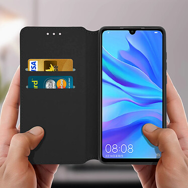 Avis Avizar Housse Huawei P30 Étui Folio Portefeuille Fonction Support Vidéo - noir