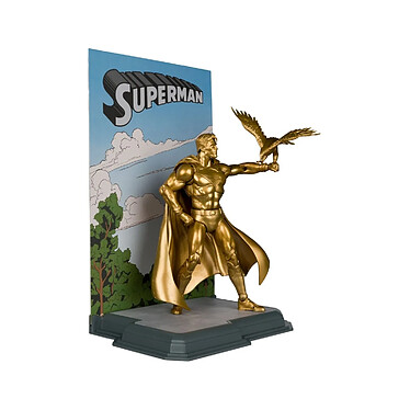 DC Multiverse - Figurine Superman (Centennial Park Tribute Statue) Gold Label 18 cm pas cher