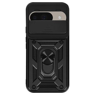 Mayaxess Coque pour Google Pixel 9 et 9 Pro Bague Support Cache Caméra Noir