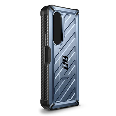 Supcase Coque pour Samsung Galaxy Z Flip 4 Multicouche Clip ceinture et béquille support Unicorn Beetle Kickstand Case  Bleue