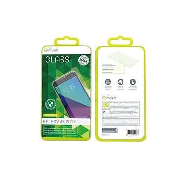 Avis Muvit Verre de protection d'écran pour Samsung Galaxy J3 2017 Anti-rayures 0.33mm Transparent