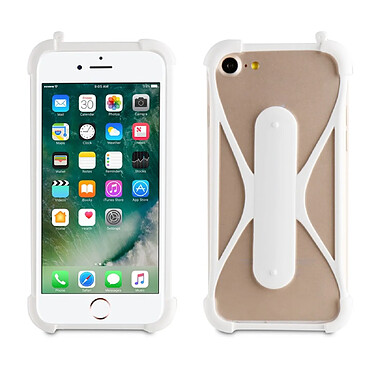 Avis Muvit Coque pour Smartphone Universel Fonction Stand avec Tour de Cou Blanc