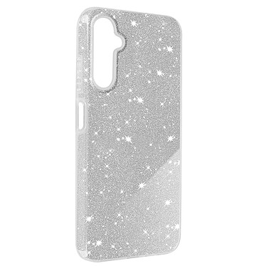 Avizar Coque pour Samsung Galaxy A05s Paillette Silicone Semi rigide Fin Argent