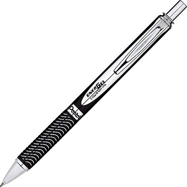 PENTEL Roller encre gel rétractable ENERGEL STERLING, corps noir, encre Noire