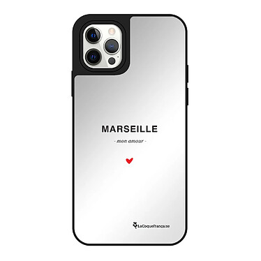 LaCoqueFrançaise Coque iPhone 12/12 Pro miroir Marseille mon amour Design