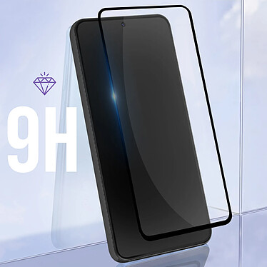 Avis Avizar Verre Trempé pour Realme GT3 Dureté 9H Anti-rayures Transparent bords biseautés noir