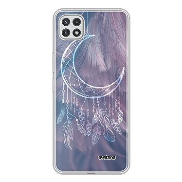 Evetane Coque Samsung Galaxy A22 5G 360 intégrale transparente Motif Lune Attrape Rêve Tendance