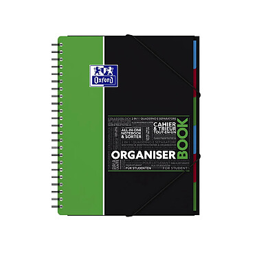 OXFORD Cahier Trieur OrganiserBook connecté Scribzee 160p Séyès A4+ Coloris Aléatoire pas cher